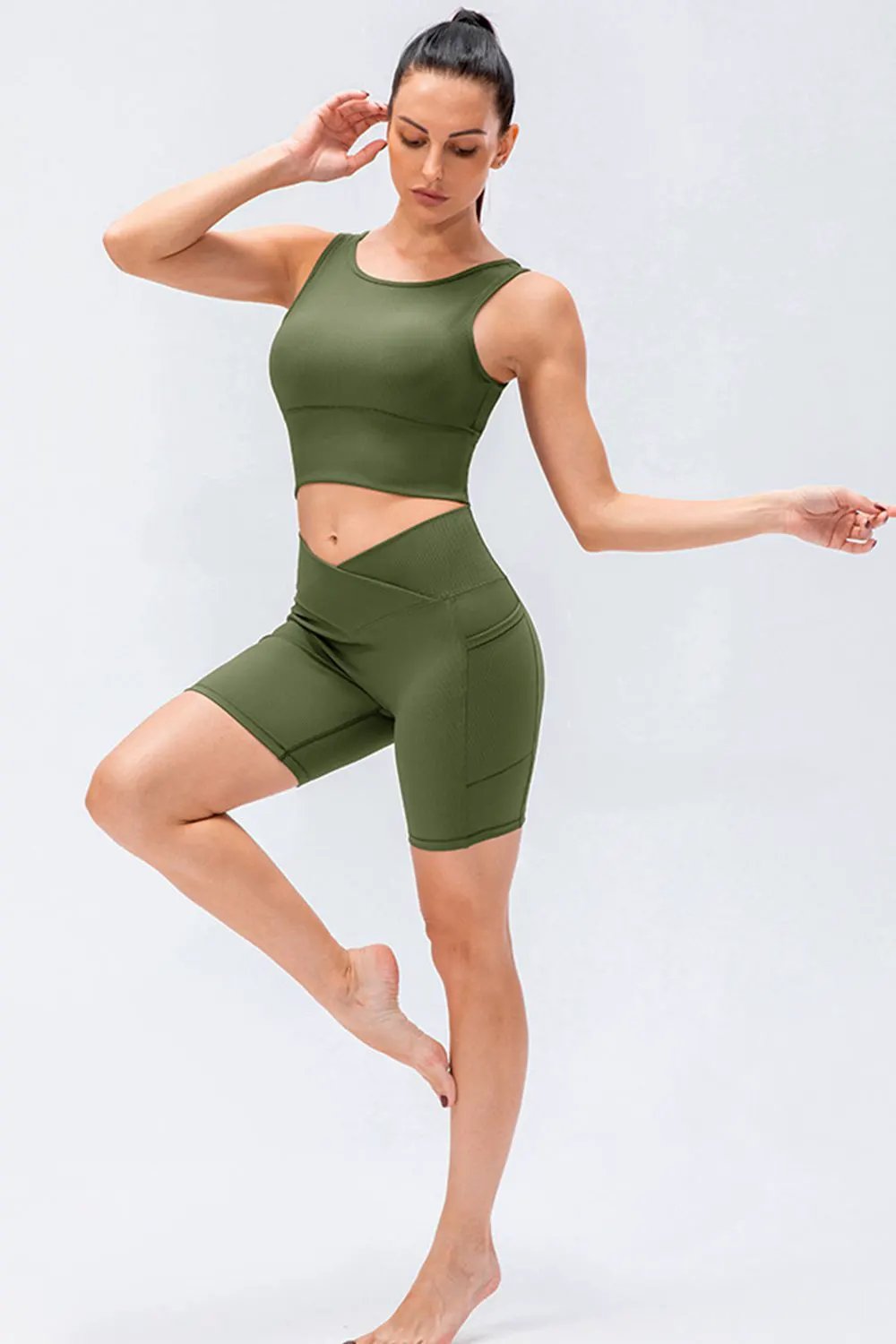 Slim Fit V-Waistband Sports Shorts by Partner Label