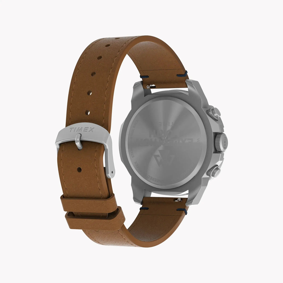 Timex Men's Eco-Friendly Tan Leather Watch, Silver Case | Tw2u20200 by TIMEX