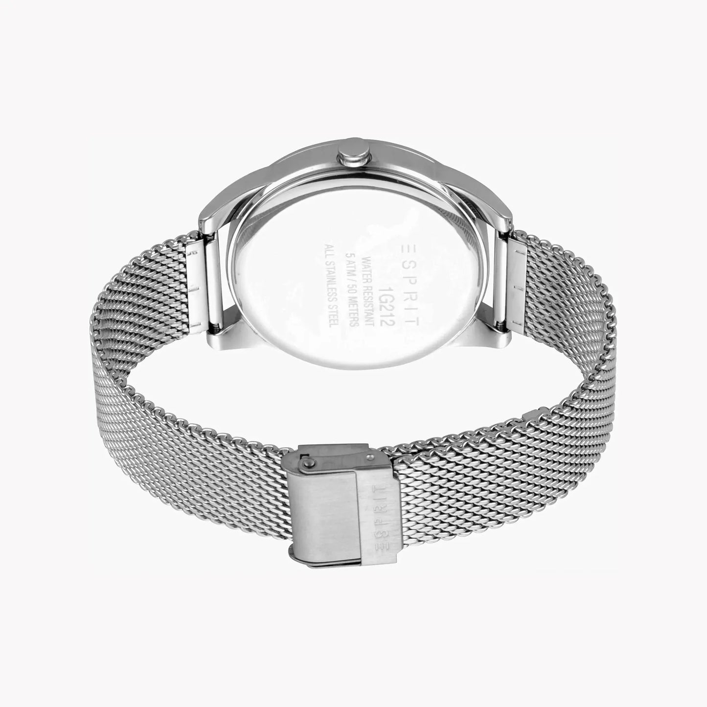 Esprit Men's Silver Stainless Steel Watch, Silver Dial | Es1gq1m0025 by ESPRIT