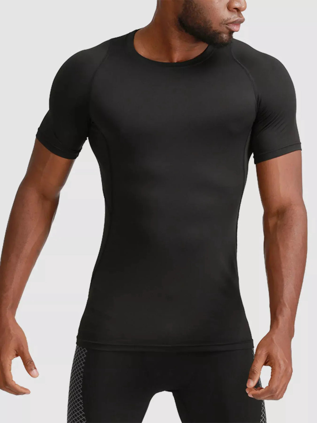 Men's Full Size Round Neck Solid Color Active T-Shirt Plus Size by Partner Label