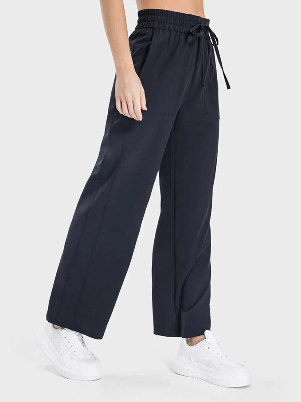 Millennia Drawstring Pocketed Active Pants by Millennia