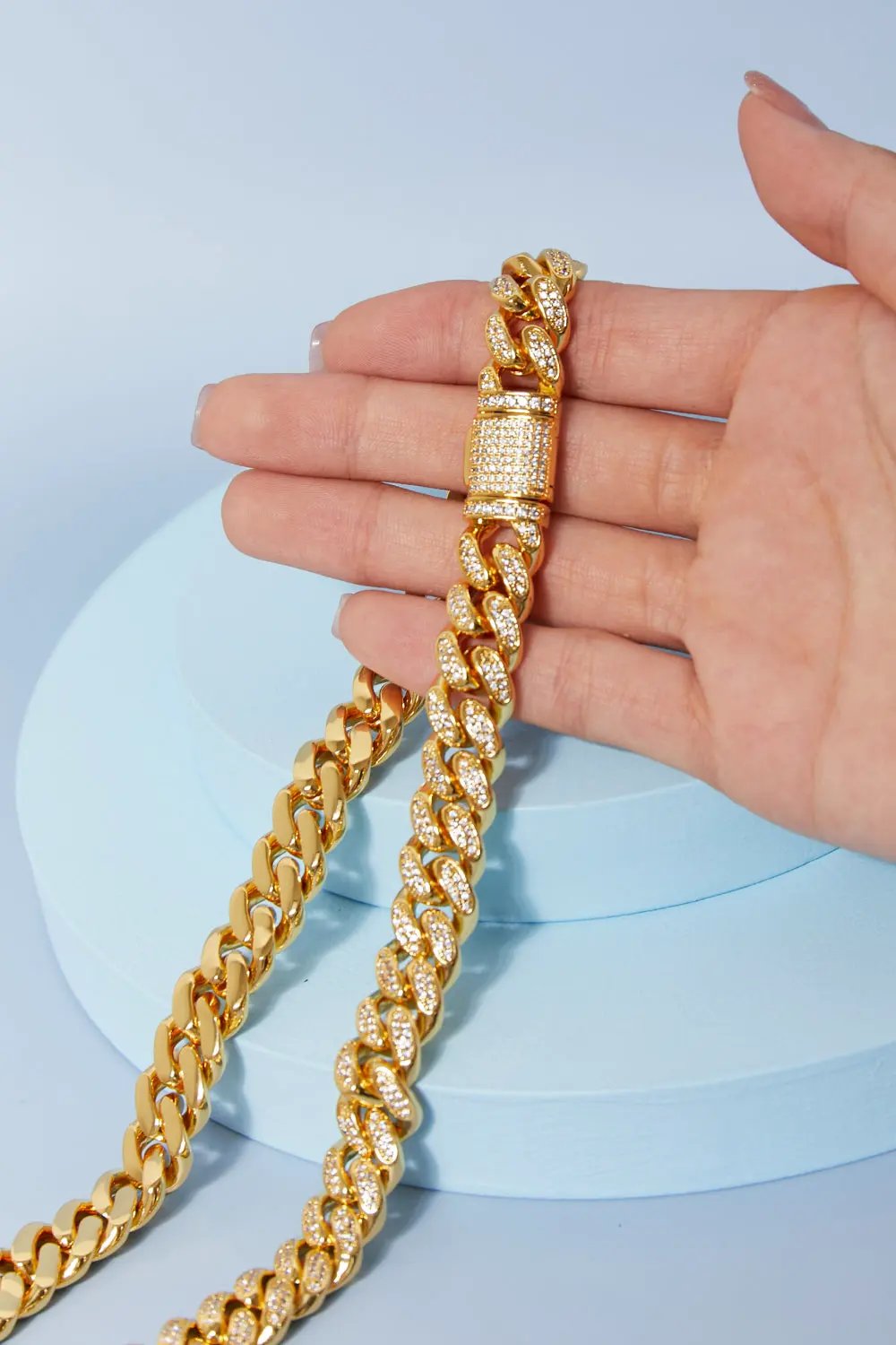 Brass Curb Chain Necklace by Partner Labels
