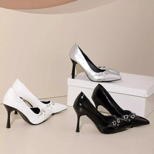 Point Toe High Heels Pumps by Partner Label