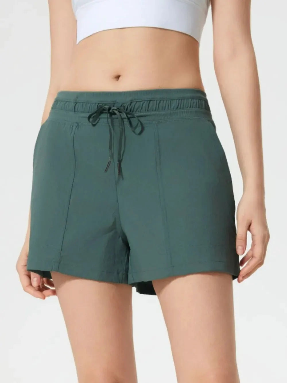 Millennia Drawstring Active Shorts with Pockets by Millennia