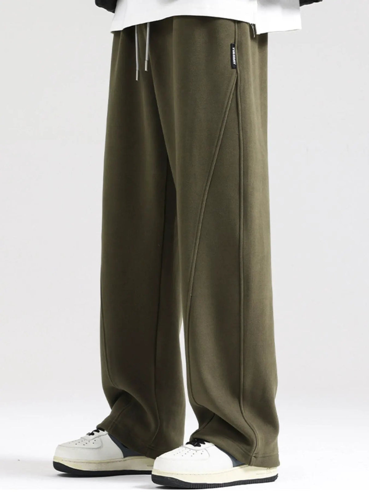 Men's Plus Size Wide Leg Casual Pants by Partner Label