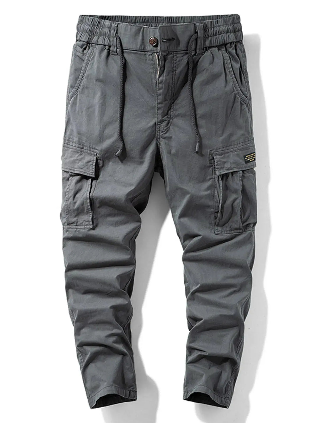 Men's Cargo Pants with Drawstring Waist by Trendsi