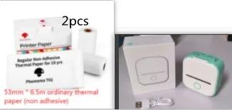 Portable Mini Thermal Label Printer Home Photo Printer Student Wrong Question Printer Bluetooth-compatible Mini Label Printer Price Tag by Maiden-Art