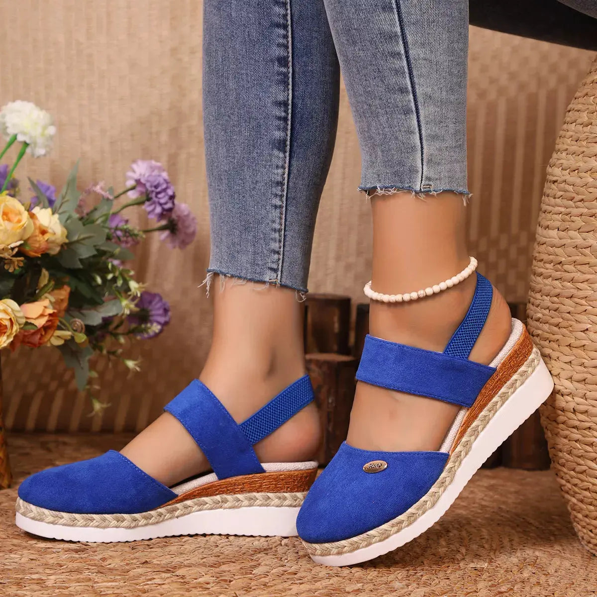 Espadrille Wedge Sandals with Ankle Strap | Partner Labels Selection by Partner Label