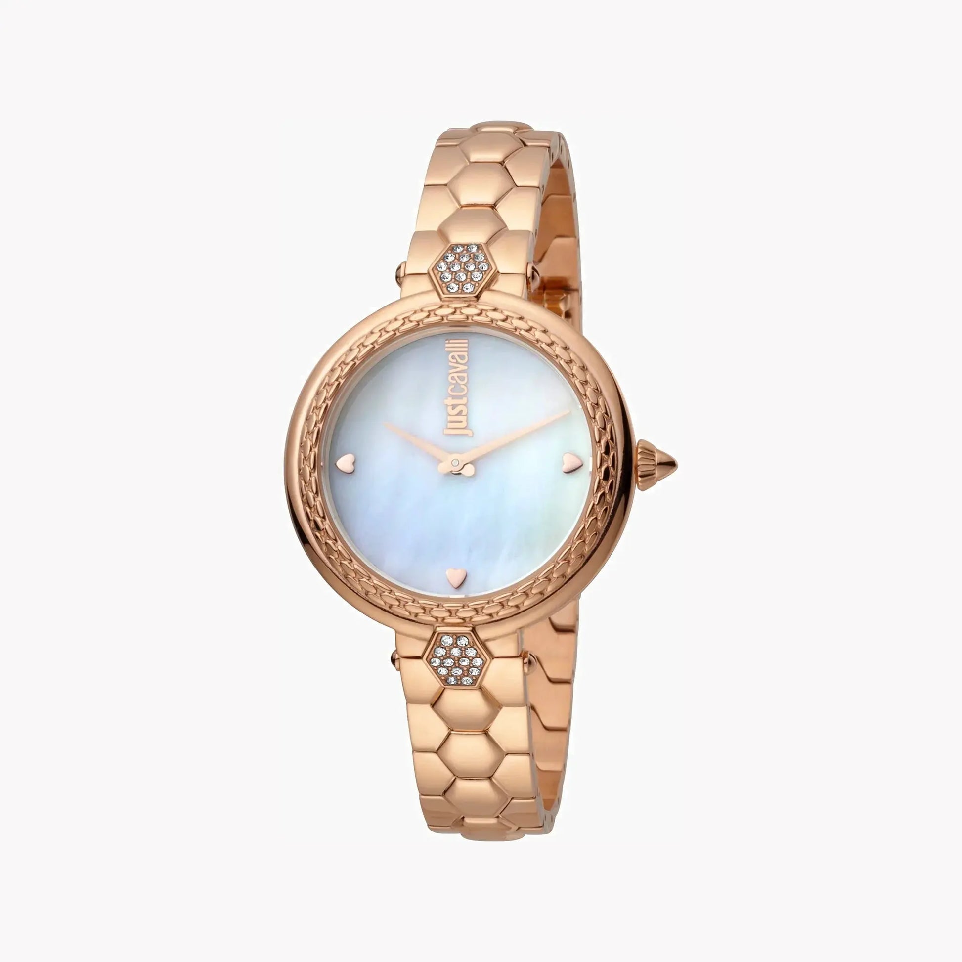 Just Cavalli Women's Rose Gold Watch, White Dial | Jc1l128m0585 by JUST CAVALLI