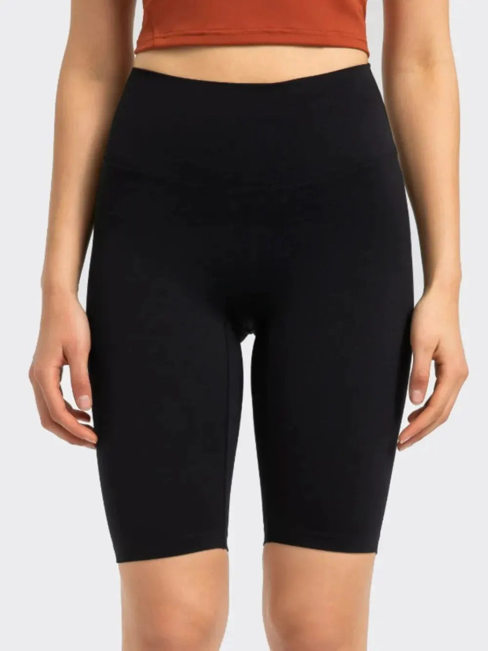 Millennia High Rise Wide Waistband Active Shorts by Millennia