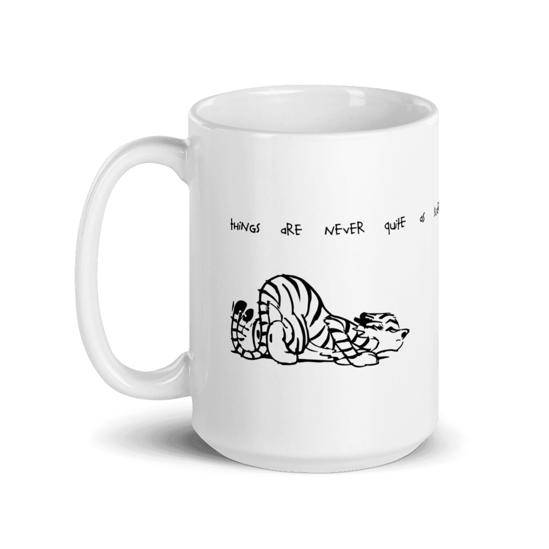 Calvin and Hobbes Best Friends Quote Mug by Art-O-Rama Shop