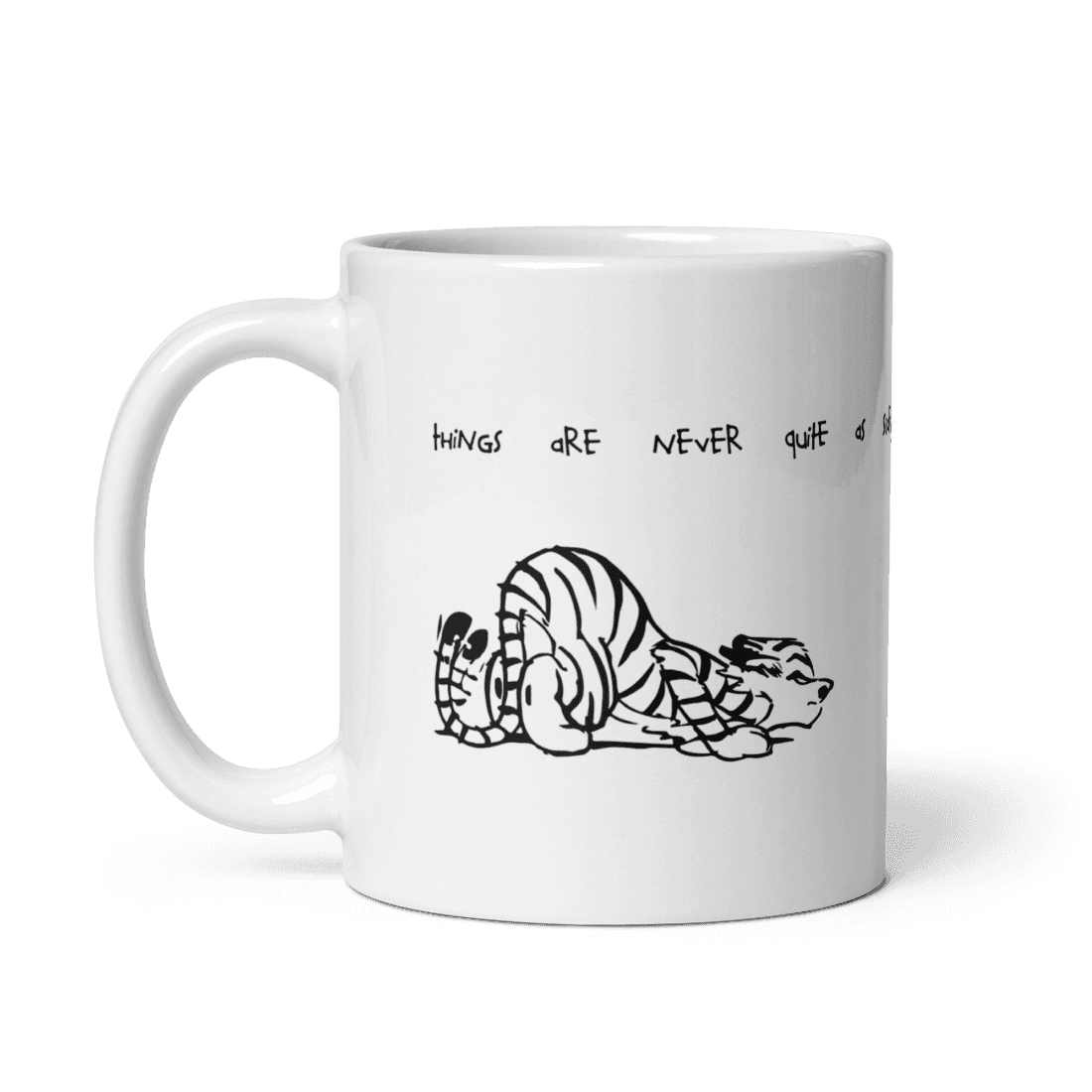 Calvin and Hobbes Best Friends Quote Mug by Art-O-Rama Shop