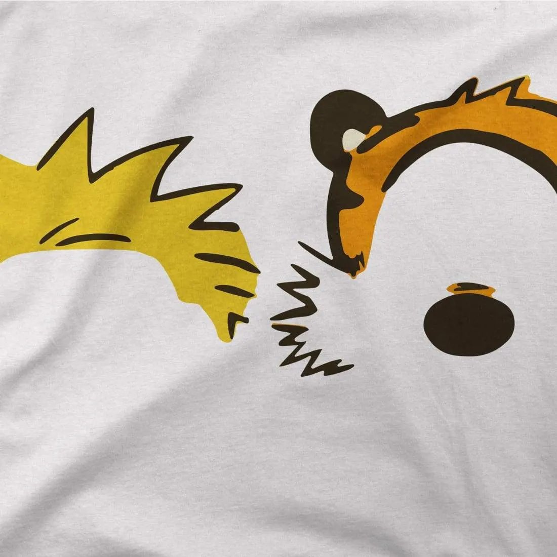 Calvin and Hobbes Faces Contour t-shirt by Art-O-Rama Shop
