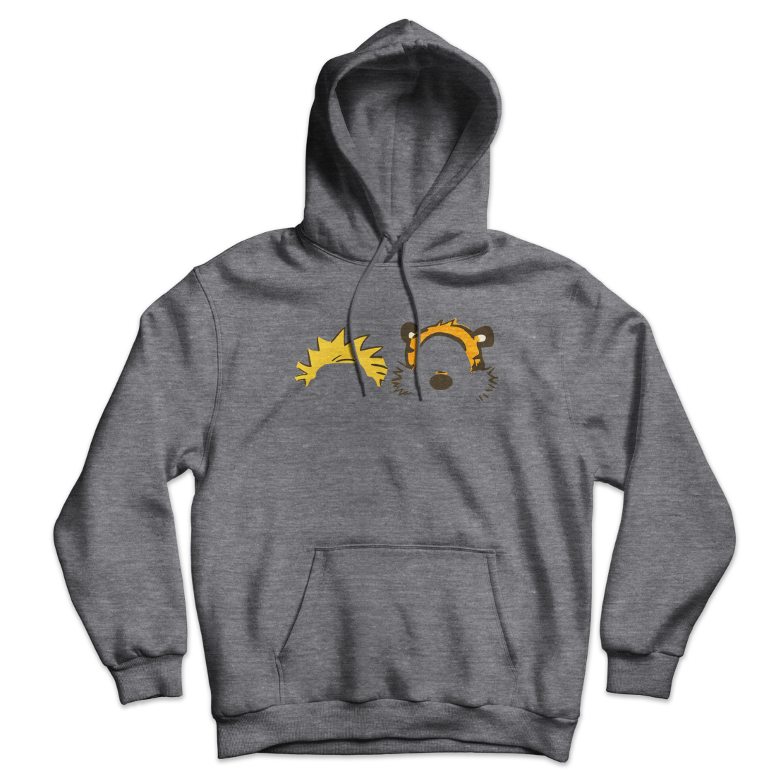Calvin and Hobbes Faces Contour Unisex Hoodie by Art-O-Rama
