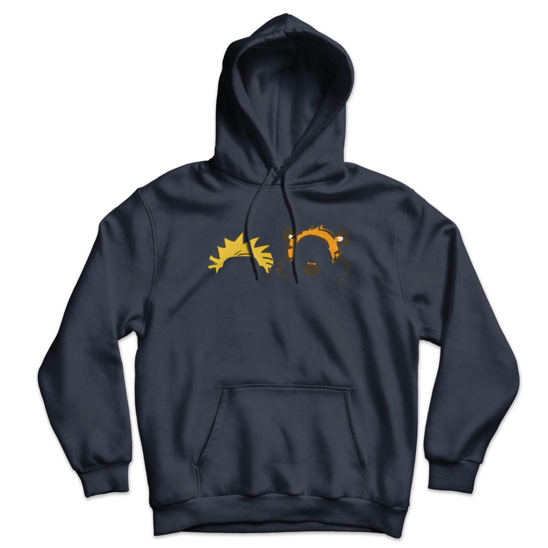 Calvin and Hobbes Faces Contour Unisex Hoodie by Art-O-Rama