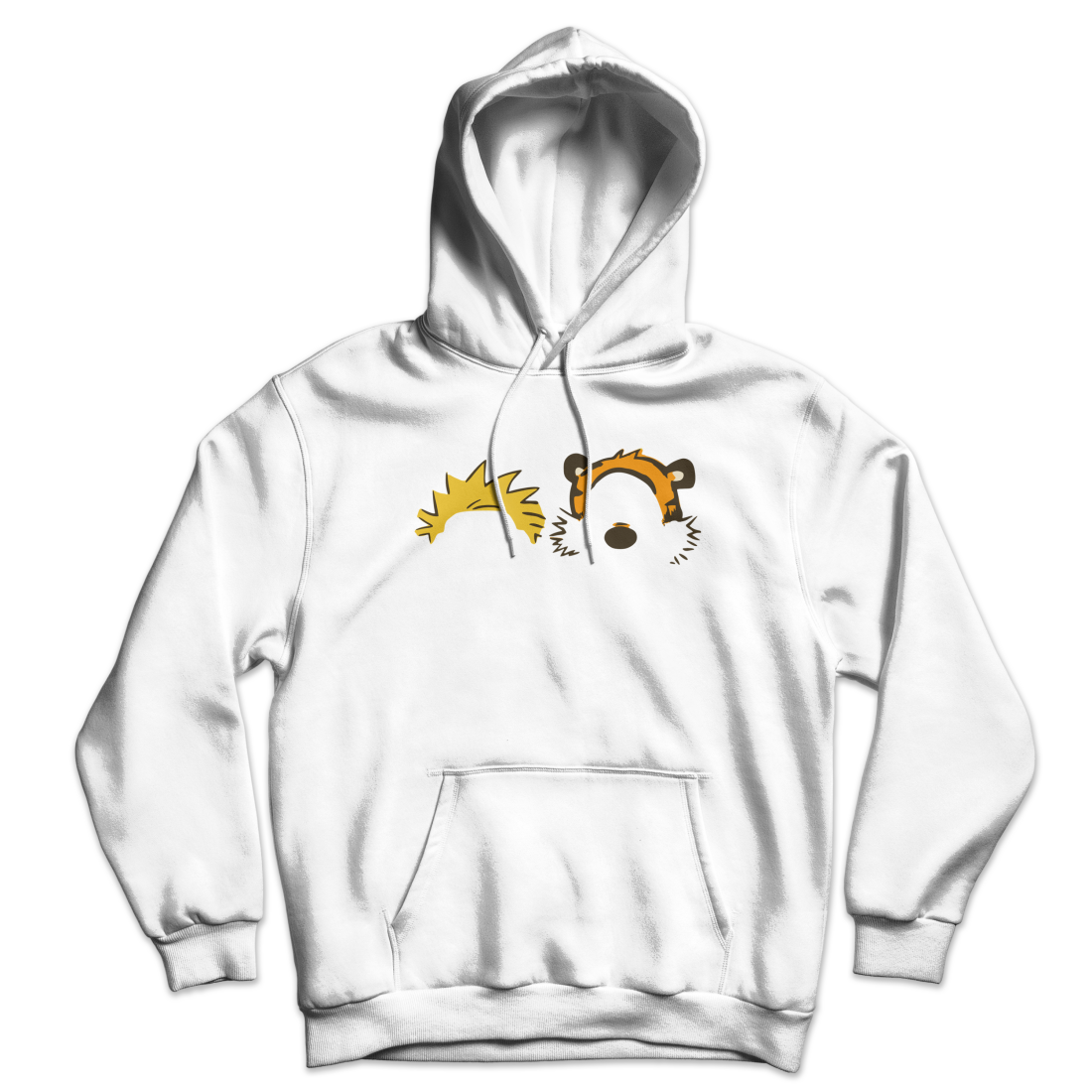 Calvin and Hobbes Faces Contour Unisex Hoodie by Art-O-Rama