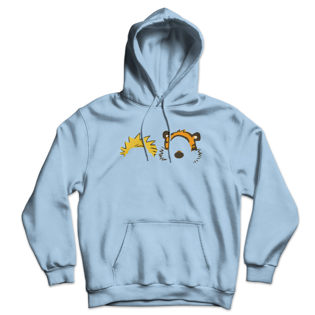 Calvin and Hobbes Faces Contour Unisex Hoodie by Art-O-Rama