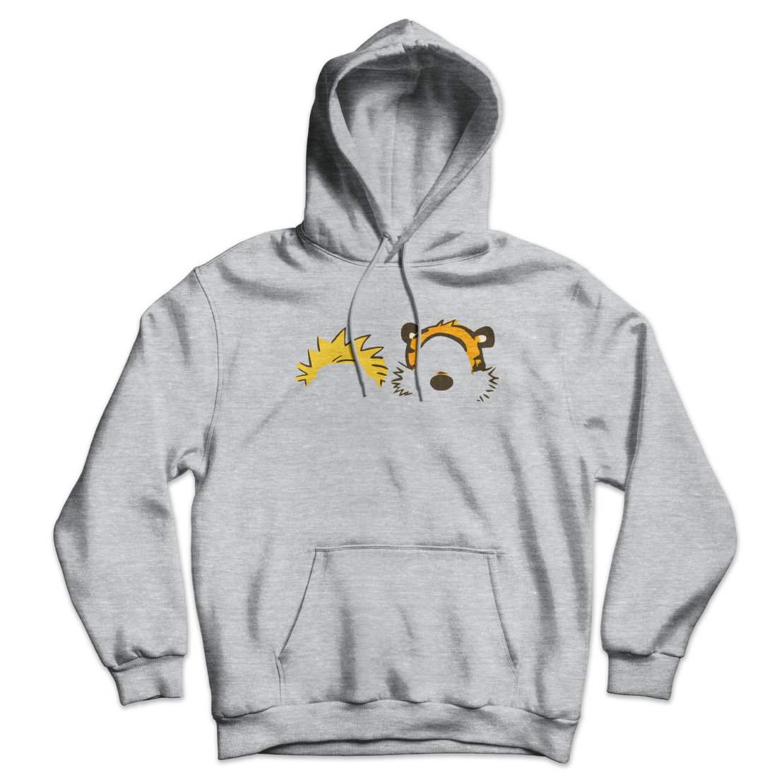Calvin and Hobbes Faces Contour Unisex Hoodie by Art-O-Rama