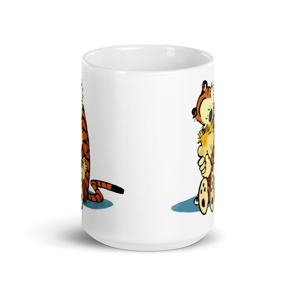 Calvin and Hobbes Hugging Mug by Art-O-Rama Shop