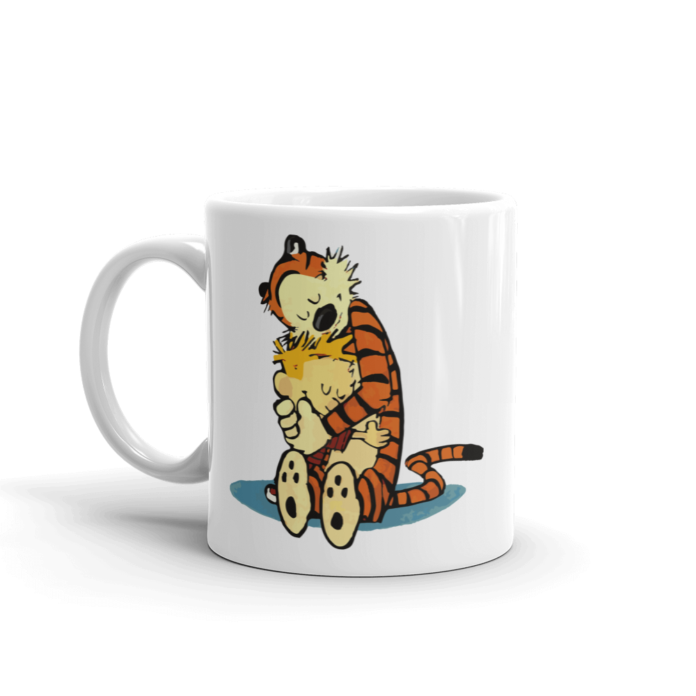 Calvin and Hobbes Hugging Mug by Art-O-Rama Shop