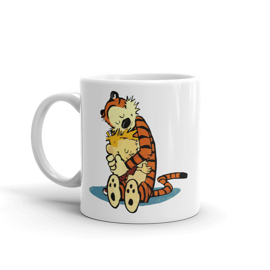 Calvin and Hobbes Hugging Mug by Art-O-Rama Shop