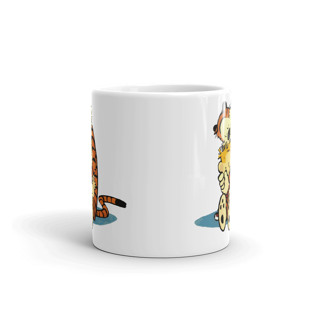 Calvin and Hobbes Hugging Mug by Art-O-Rama Shop