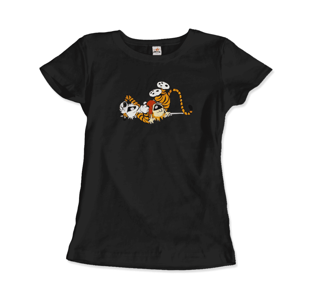 Calvin and Hobbes Laughing on the Floor t-shirt by Art-O-Rama Shop