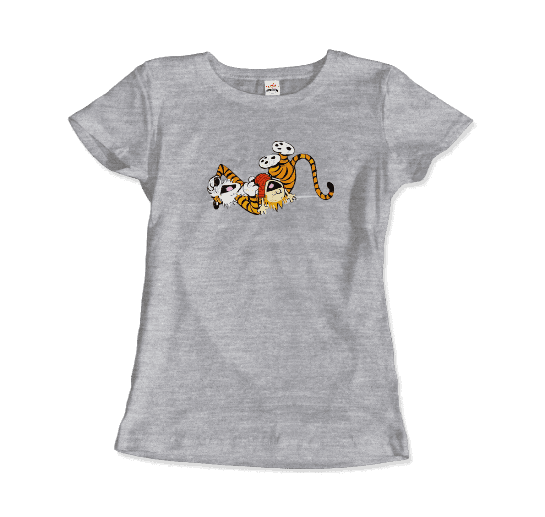 Calvin and Hobbes Laughing on the Floor t-shirt by Art-O-Rama Shop