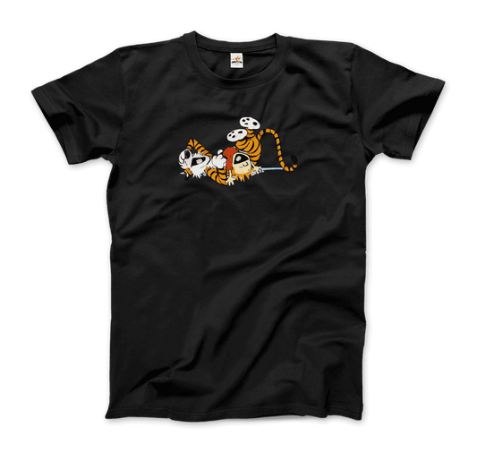 Calvin and Hobbes Laughing on the Floor t-shirt by Art-O-Rama Shop