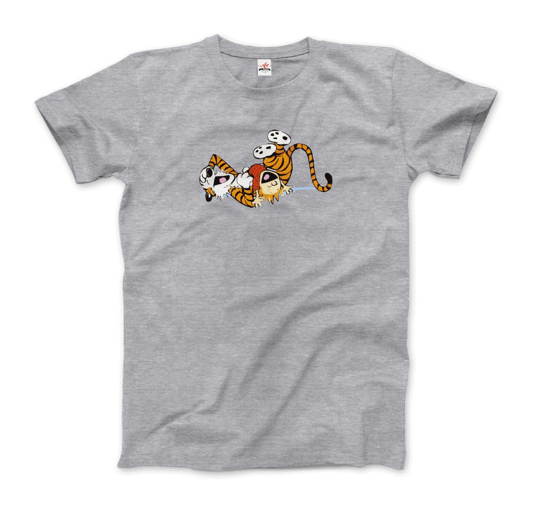 Calvin and Hobbes Laughing on the Floor t-shirt by Art-O-Rama Shop
