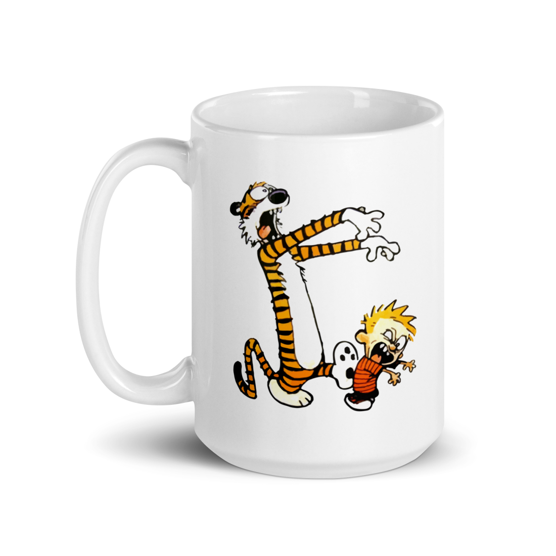 Calvin and Hobbes Playing Zombies Mug by Art-O-Rama Shop