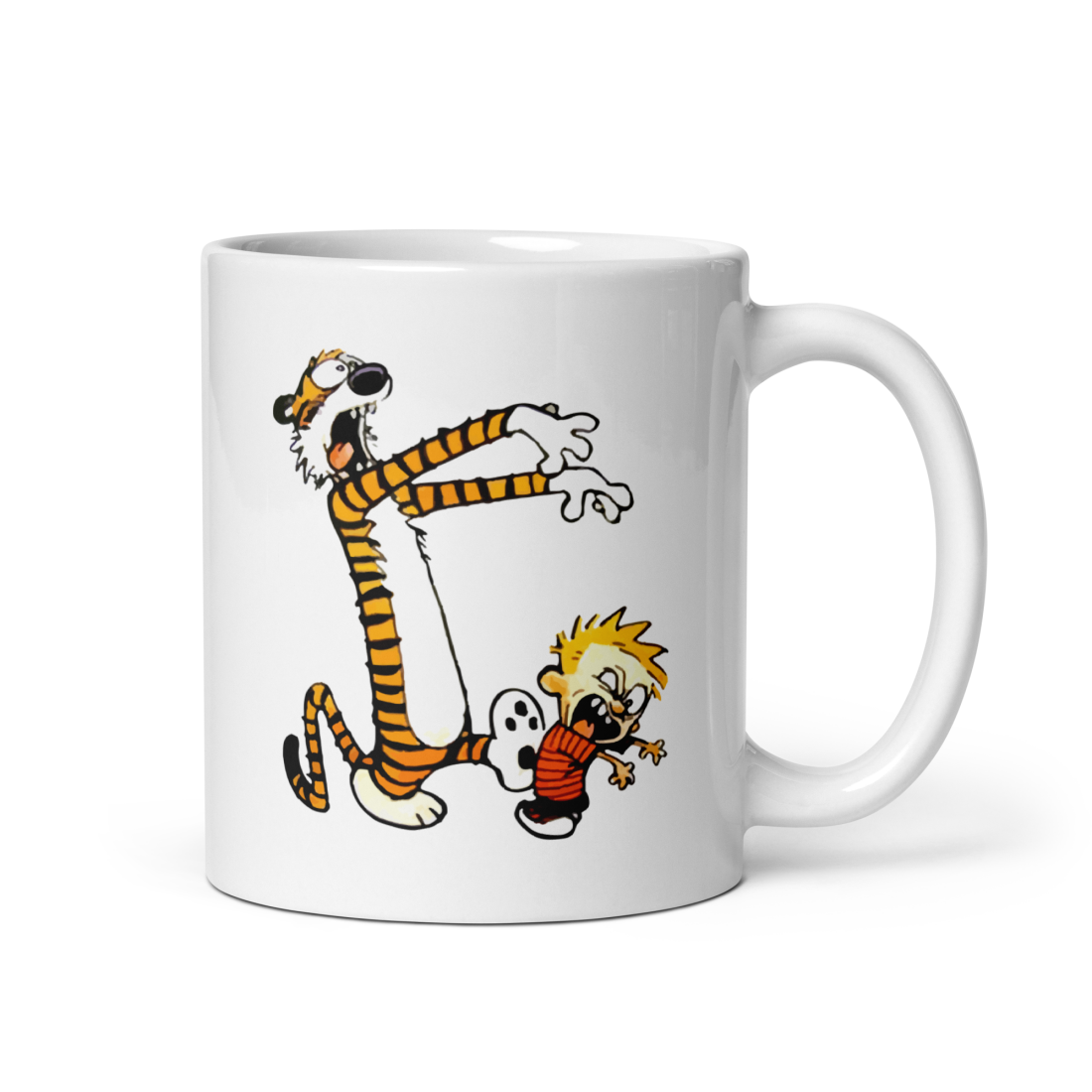 Calvin and Hobbes Playing Zombies Mug by Art-O-Rama Shop