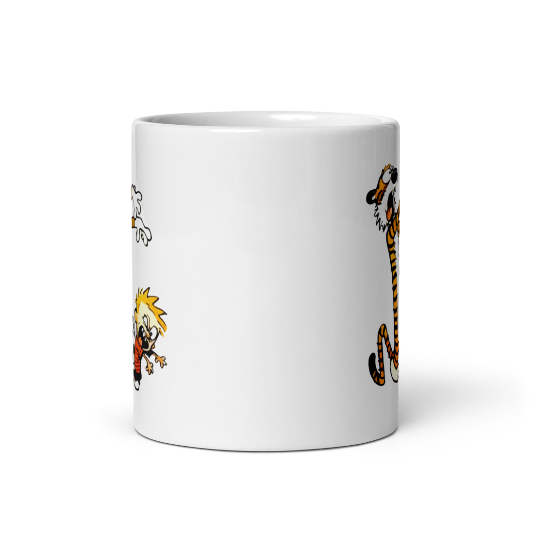 Calvin and Hobbes Playing Zombies Mug by Art-O-Rama Shop