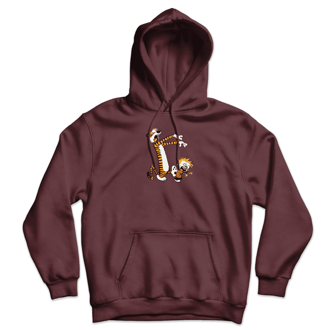 Calvin and Hobbes Playing Zombies Unisex Hoodie by Art-O-Rama