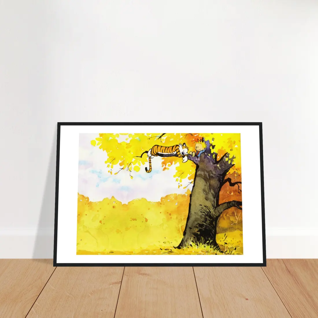 Calvin and Hobbes Resting on a Tree poster by Art-O-Rama Shop