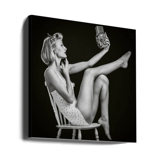Wall art Vintage Selfie by Rod Clemen