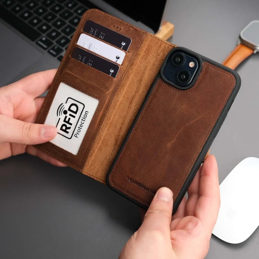 Casper iPhone 16 Plus Wallet Case Leather MagSafe by TORONATA
