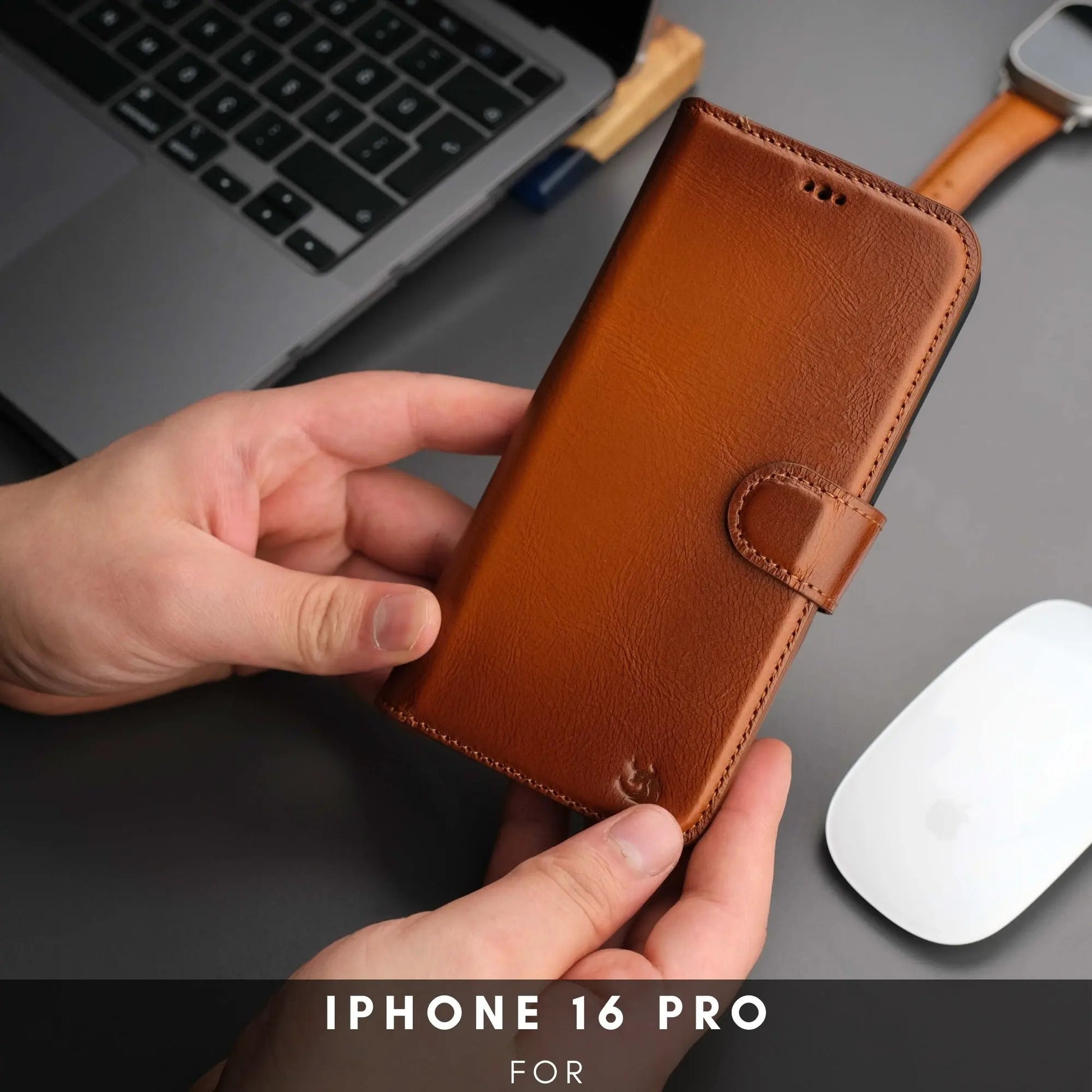 Casper iPhone 16 Pro Wallet Case Leather MagSafe by TORONATA