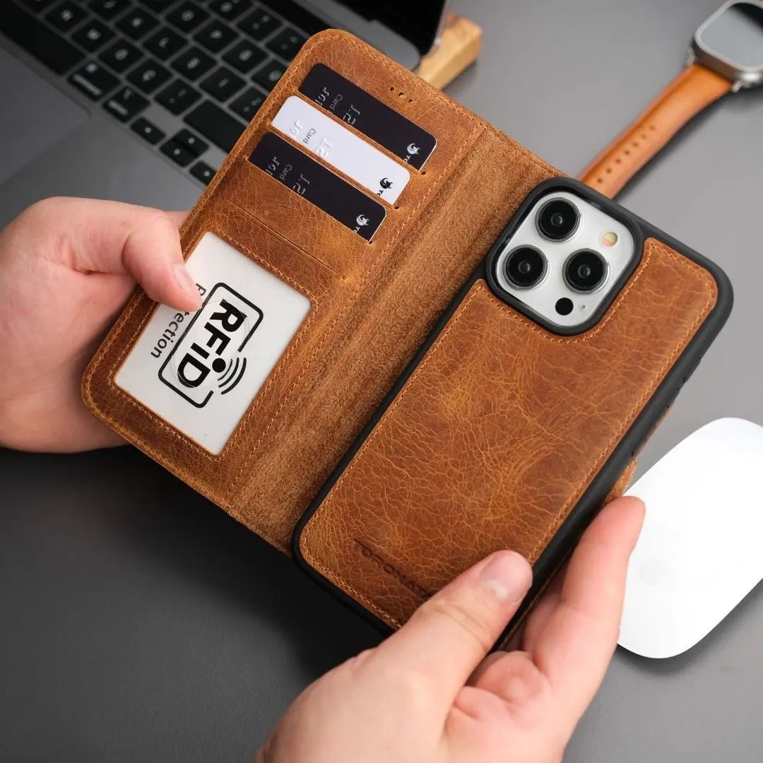 Casper iPhone 17 Pro Leather Wallet Case – MagSafe Compatible by TORONATA