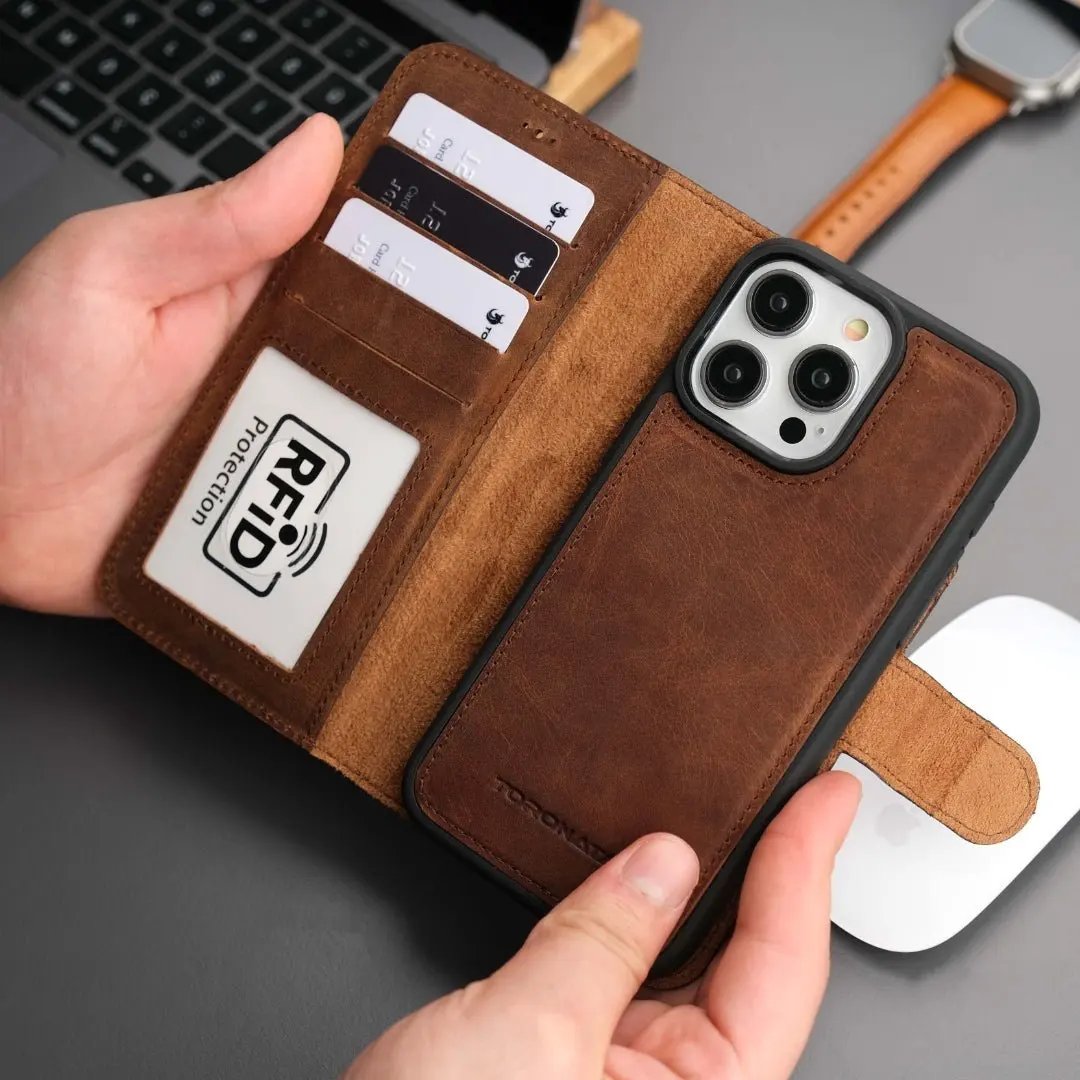 Casper iPhone 16 Pro Wallet Case Leather MagSafe by TORONATA