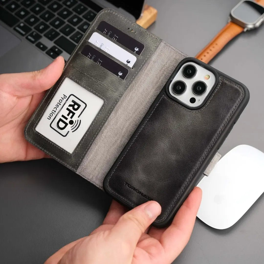 Casper iPhone 16 Pro Wallet Case Leather MagSafe by TORONATA