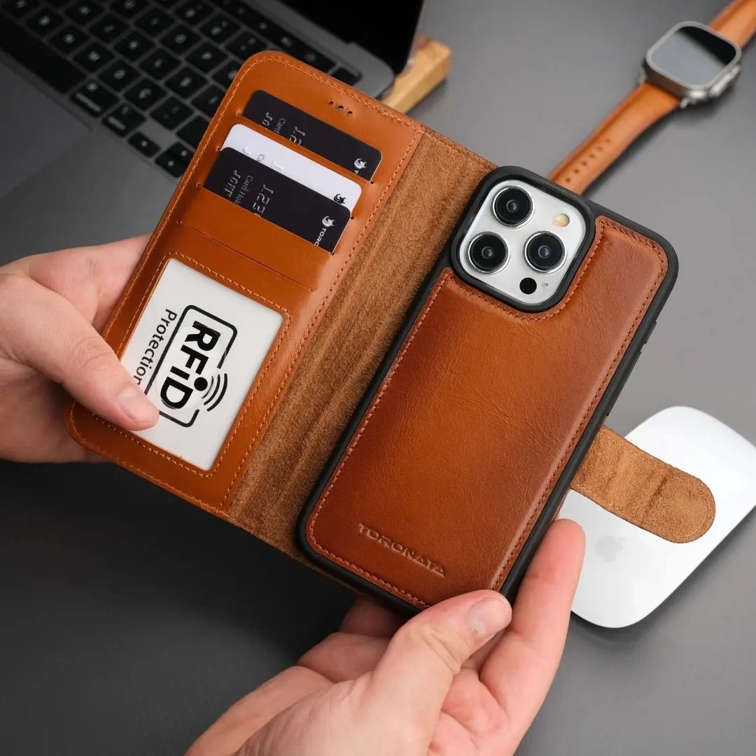 Casper iPhone 16 Pro Wallet Case Leather MagSafe by TORONATA