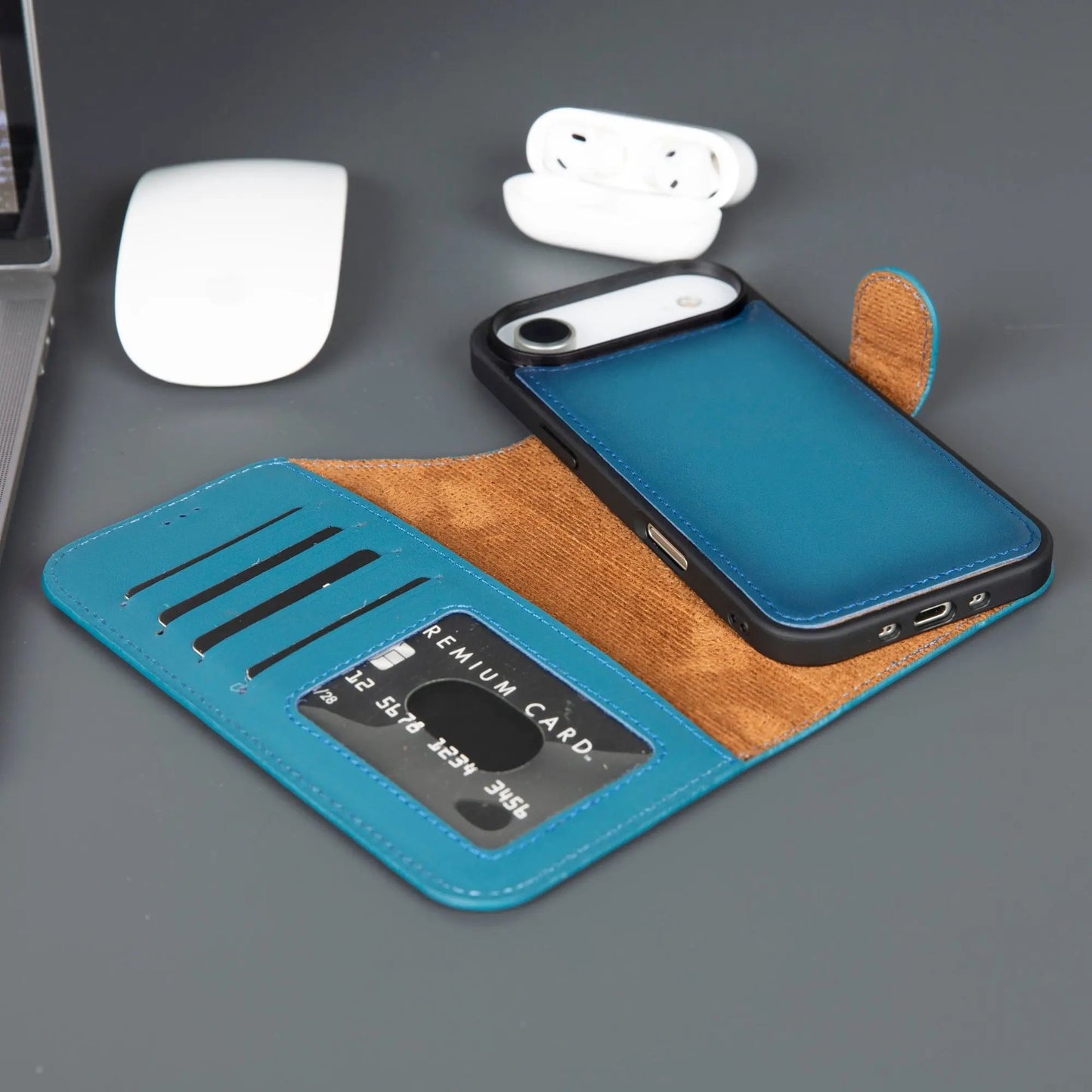 Casper iPhone 17 Air Leather Wallet Case – MagSafe Compatible by TORONATA