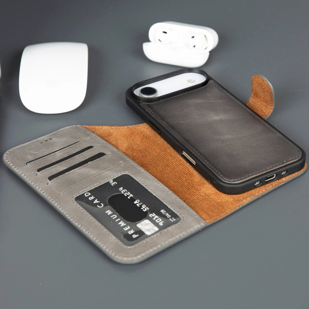 Casper iPhone 17 Air Leather Wallet Case – MagSafe Compatible by TORONATA