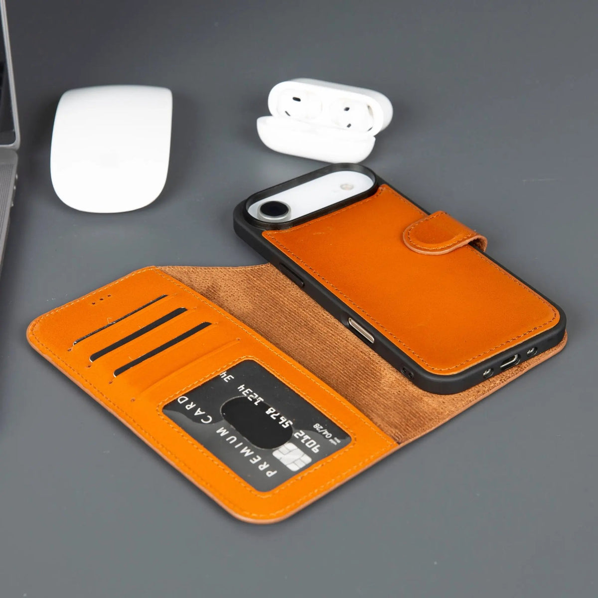 Casper iPhone 17 Air Leather Wallet Case – MagSafe Compatible by TORONATA