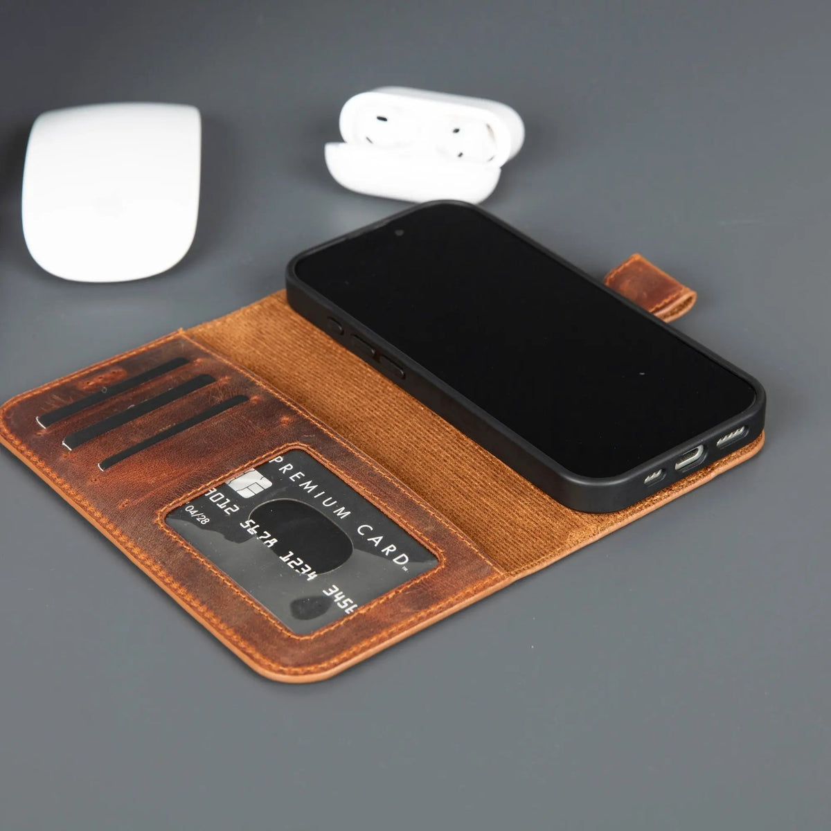 Casper iPhone 17 Leather Wallet Case – MagSafe Compatible by TORONATA