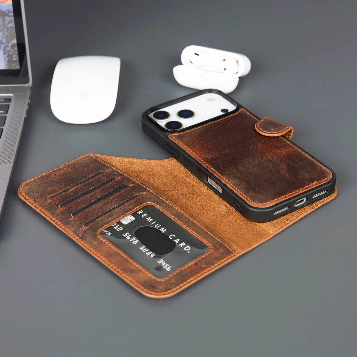 Casper iPhone 17 Pro Max Leather Wallet Case – MagSafe Compatible by TORONATA