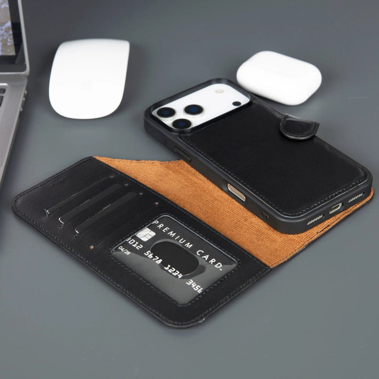 Casper iPhone 17 Pro Leather Wallet Case – MagSafe Compatible by TORONATA