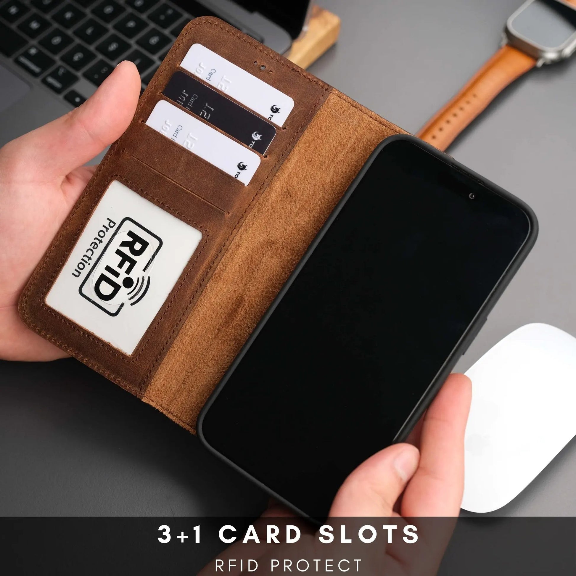 Casper Leather iPhone 14 Pro Max Wallet Case | MagSafe by TORONATA