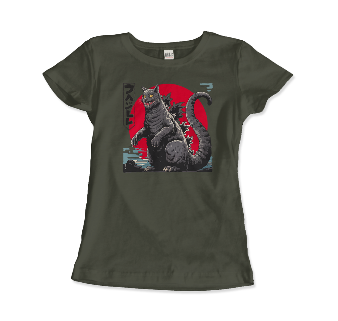 Catzilla: the Ultimate Feline t-shirt by Art-O-Rama Shop